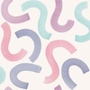Curly Confetti Wallpaper Aqua