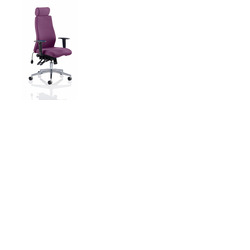 Onyx Posture Chair with Headrest Tansy Purple Fabric
