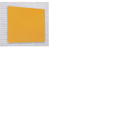 Wall Mounted Glass Board 900 x 600mm Gold
