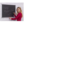 Chalk Writing Board, Aluminium frame 1200 x 900mm