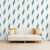 Wave Embossed Textured Wallpaper Turquoise