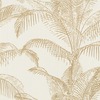 Pandore Palm Leaves Wallpaper White