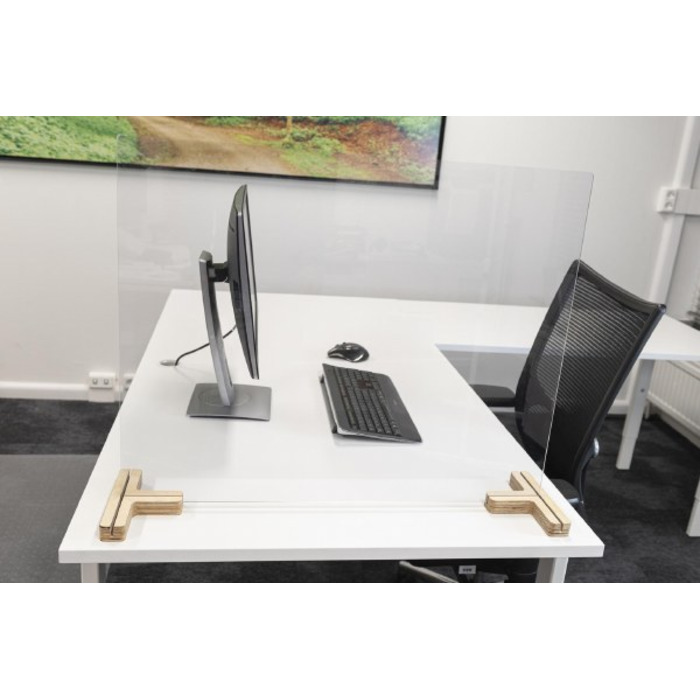 Clear Freestanding Divider Screen