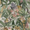 Safari Animal Fusion Wallpaper Grey