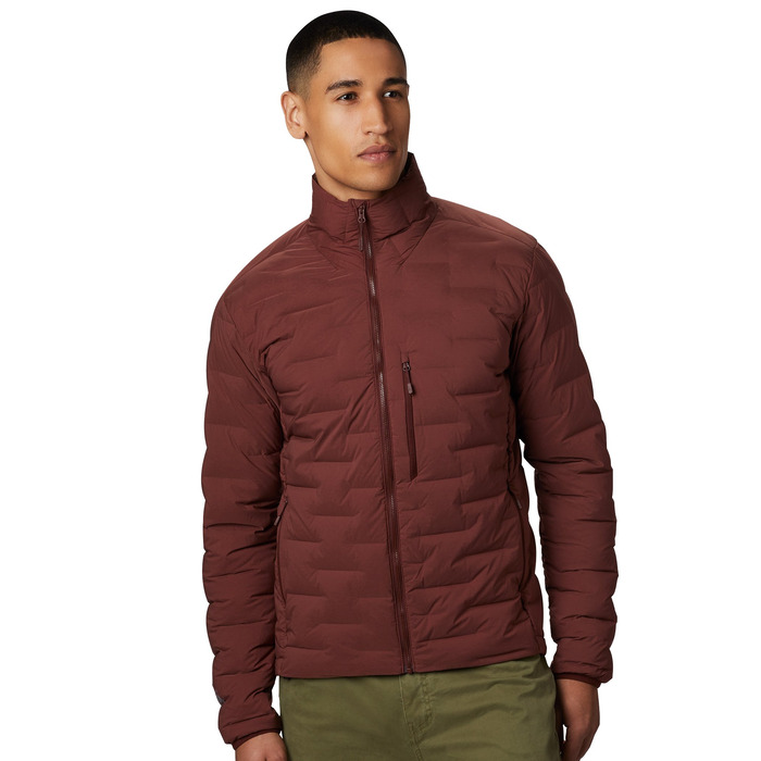 Mens Super DS Stretch Down Jacket - Dark Umber