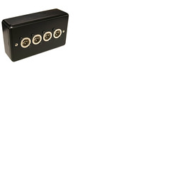 4 Way XLR 3 Pin Plate with Surface Mount Box
