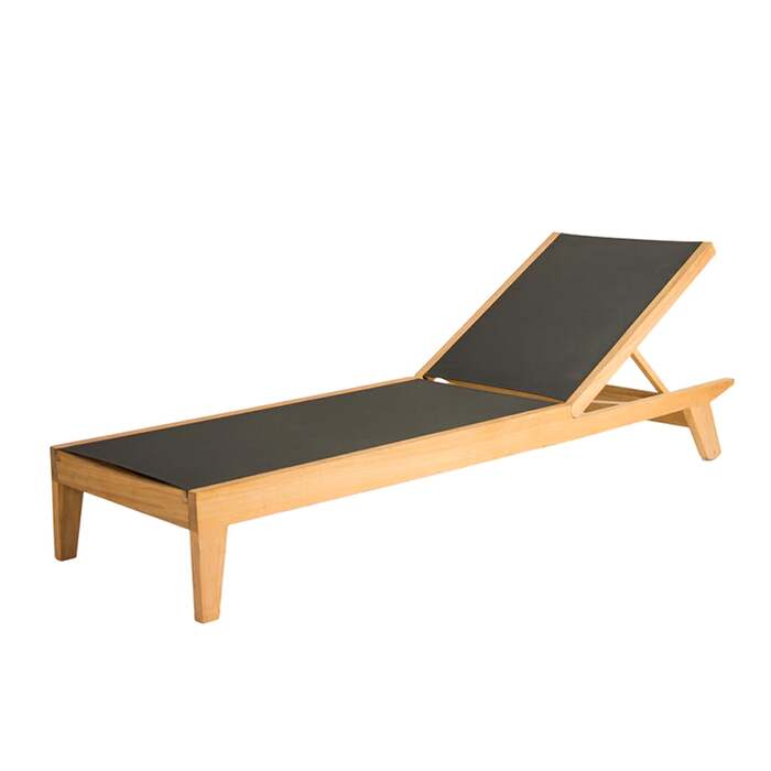 Alexander Rose Roble Adjustable Sling Sunbed - Charcoal