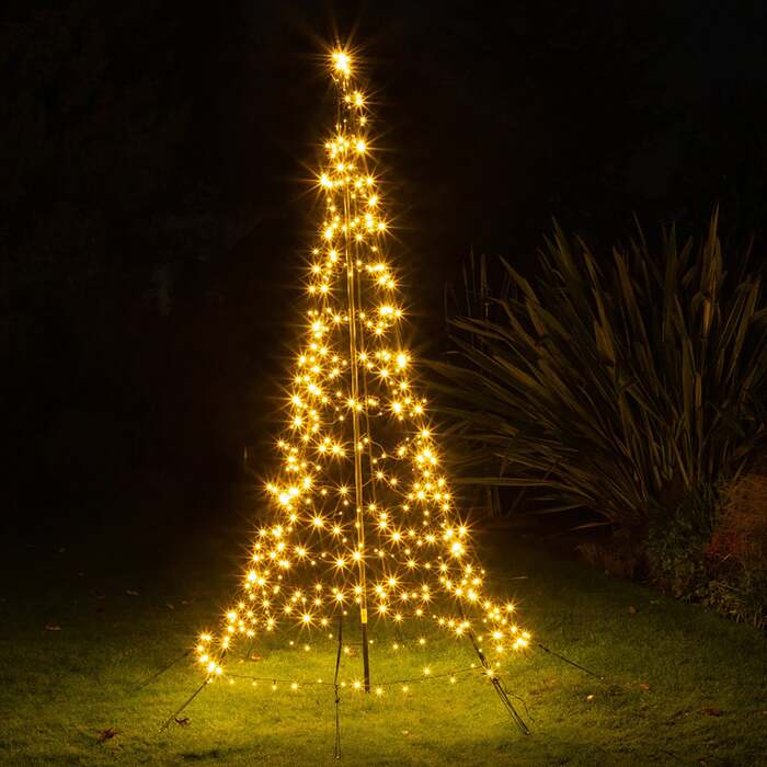 Noma Christmas Starry Nights Pole Tree with Warm White LEDs -2m, 3m, 4m, 2m (with 300 LED)