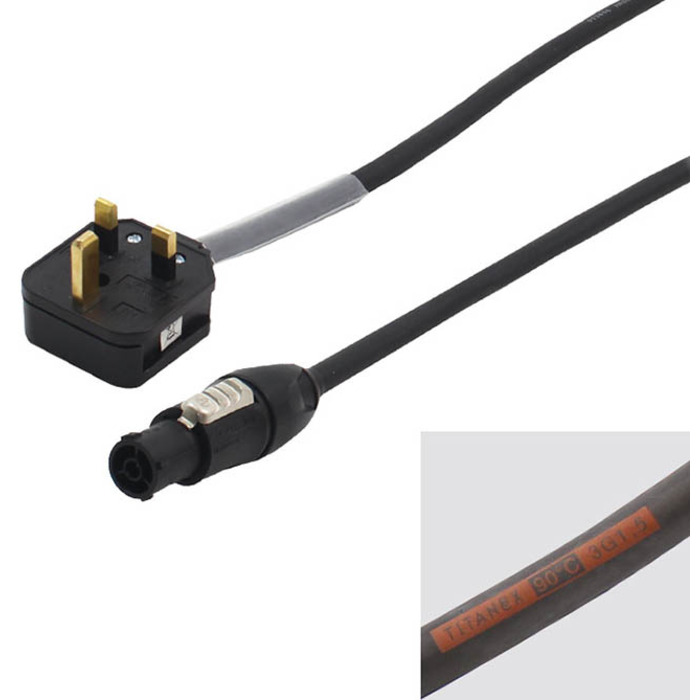 PowerCON TRUE1 Top to 13A Cable - 3m