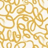 Squiggle Wallpaper Ochre