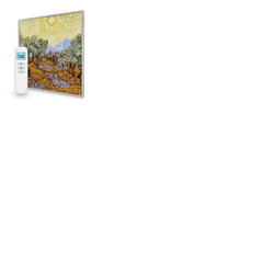 595x595 Olive Trees with Yellow Sky and Sun Picture Nexus Wi