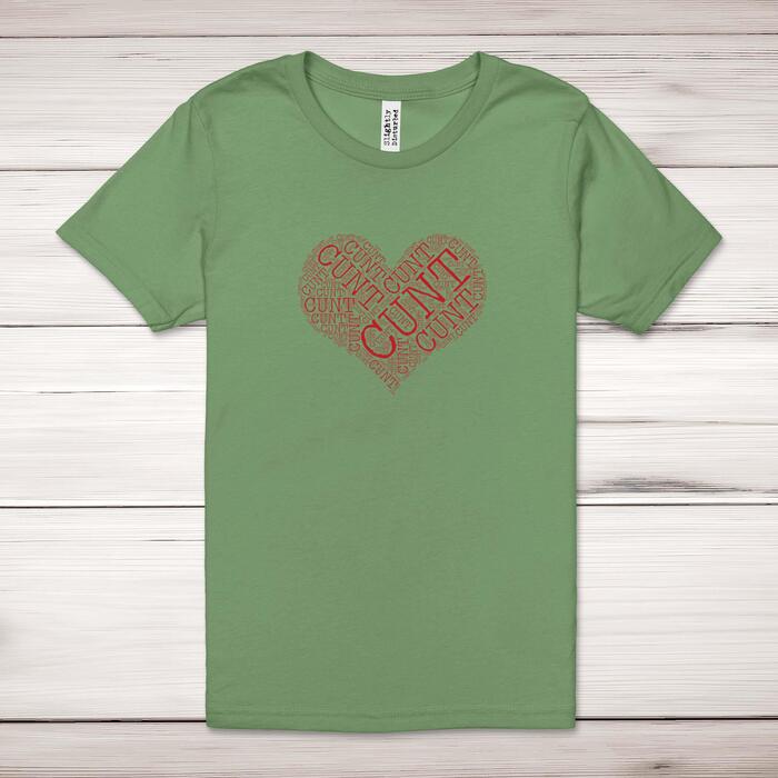 Cunt Heart Adult T-Shirt