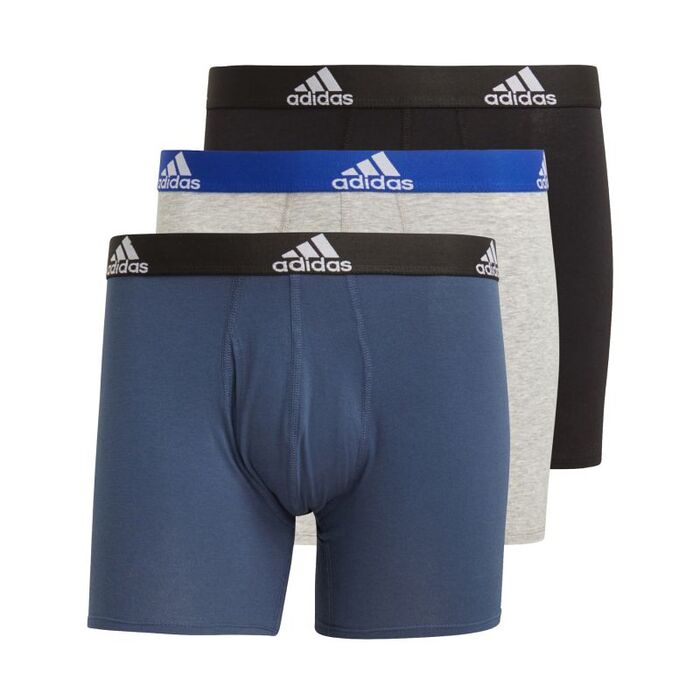 Adidas Mens Logo Briefs 3Pac Boxer Shorts