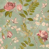 Lola Floral Wallpaper Green
