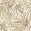 Paradise Palm Leaf Textured Heavyweight Vinyl Wallpaper Gold