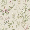 Mariko Bird Floral Wallpaper Natural