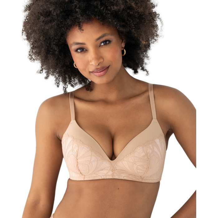 Pour Moi New Romance Padded Non Wired T Shirt Bra - Almond - 38DD
