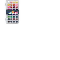 ARTME Watercolour Paint Cakes 36 Colours with a Brush