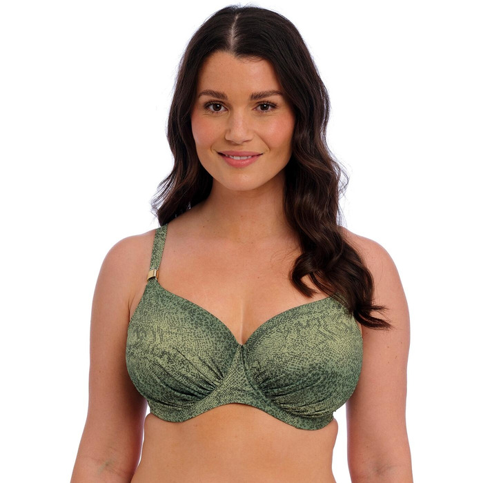 Fantasie Maya Bay Underwired Gathered Full Cup Bikini Top - Peridot - 30D