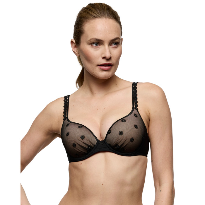 Marie Jo Daisy Padded Heartshape Bra - Black - 32A