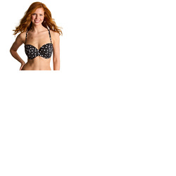 Panache Polka Dot Scarlett Bandeau Bikini Top