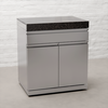 Draco Grills Outdoor Kitchen Stainless Steel Single Drawer and Double Door Cabinet with Granite Top, End of January 2026