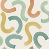 Curly Confetti Wallpaper Teal