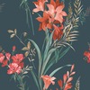 Thalia Floral Wallpaper Teal