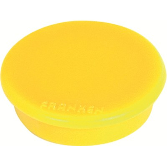 Franken Round Magnet 38mm Yellow Pack of 10