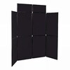 8 Panel Folding Display Stand Black Frame