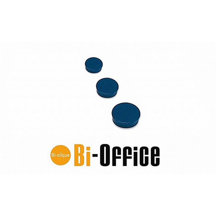 Bi-Office Magnets 10mm Blue, Pack of 10