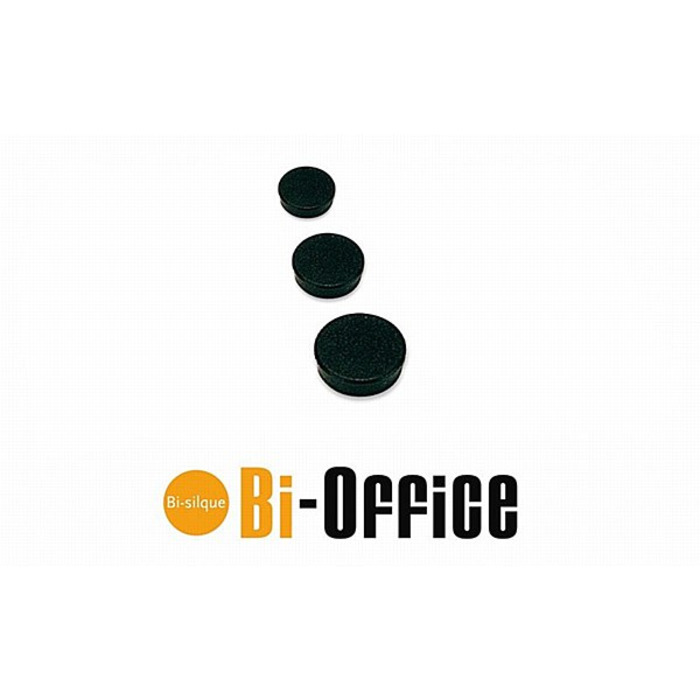 Bi-Office Magnets 35 mm Black, Pack of 10