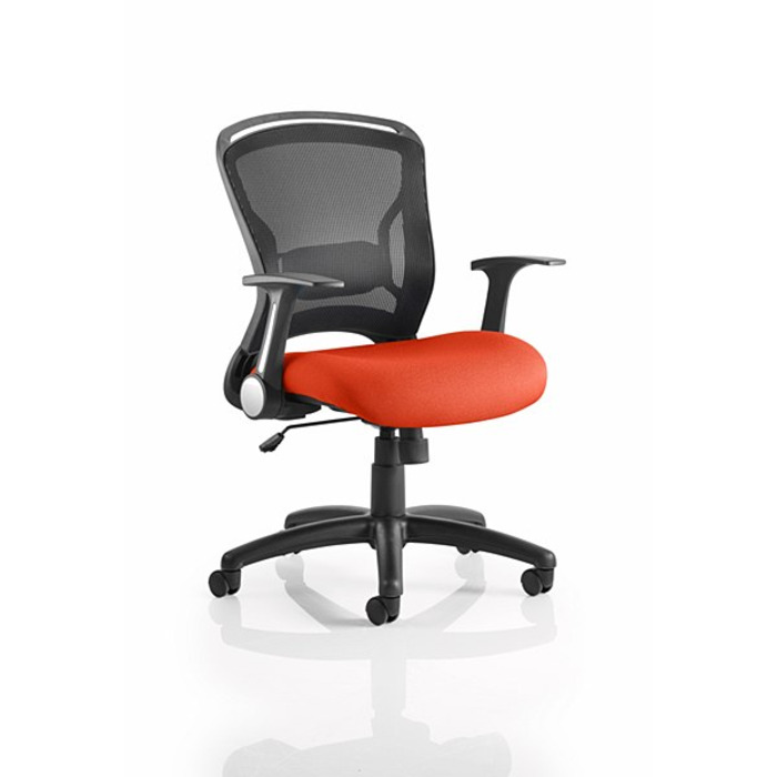 Zeus Mesh Back Operator Chair Tabasco Red Seat