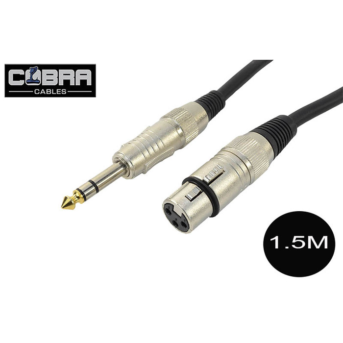 XLR (F) To Stereo 1