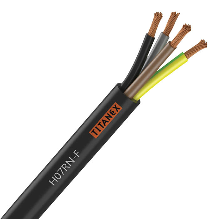 4mm 4 Core Rubber Power Cable 100m H07RN-F by TitanEx