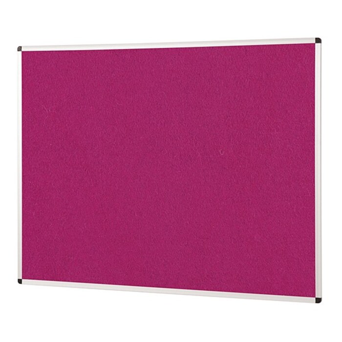 ColourPlus Aluminium Framed Noticeboard 1500x1200mm Magenta