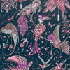 Emma J Shipley Animalia Audubon Wallpaper Pink W0099