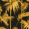 Lola Paris Palm Motif Wallpaper Black