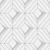 Galactik Wallpaper Leda Geo White Muriva L614