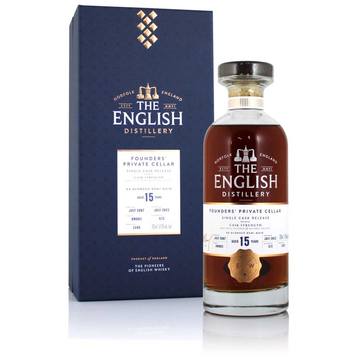 The English Whisky Co. 2007 15 Year Old Founder's Private Cellar Cask #DM003