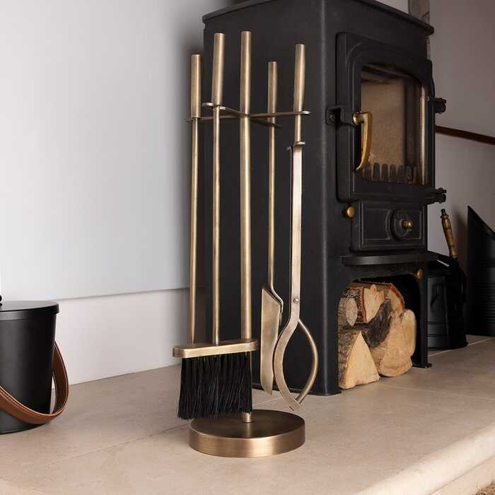 Snug Chestnut Fireside Companion Set