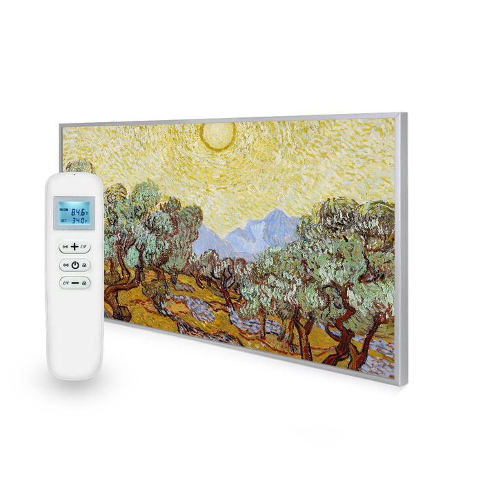 595x995 Olive Trees with Yellow Sky and Sun Image Nexus Wi
