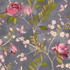 Lola Floral Wallpaper Charcoal