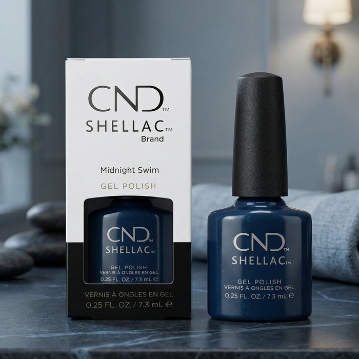 CND Shellac Gel Polish Midnight Swim - 7. 3ml
