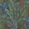 Exotic Jungle Textured Heavyweight Vinyl Wallpaper Blue AS Creation 39647