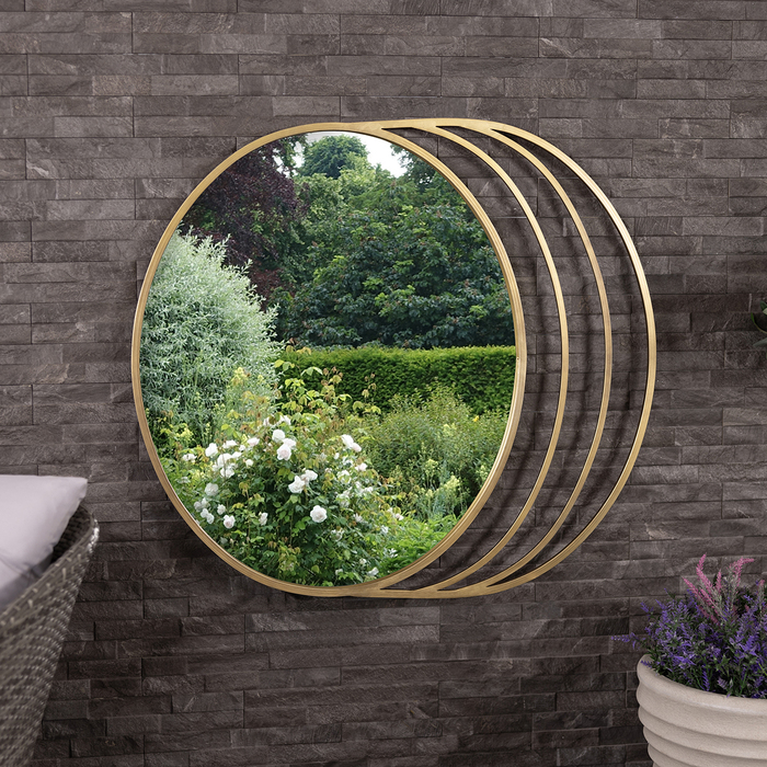 Prague Outdoor Round Mirror