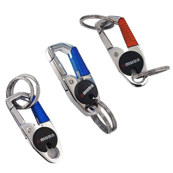 12 Pack Heavy Duty Carabiner Clips with 2 Keyrings - Durable for Pets, Camping,