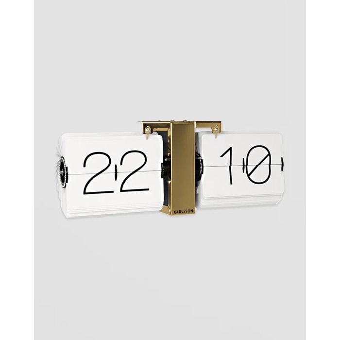 Karlsson Flip Clock Minimal - Brass