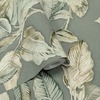 Boho Palm Leaf Vinyl Wallpaper Chalky Blue