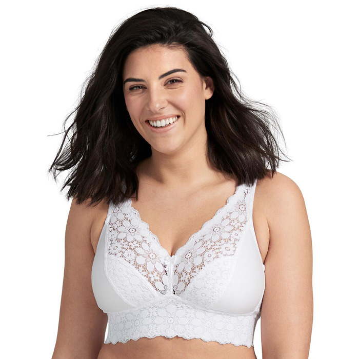 Miss Mary Of Sweden Lace Dreams Full Cup Bra - White - 44D